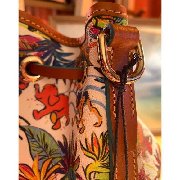 Dooney & Bourke  Jungle Book Drawstring Shoulder Bag NWT - Picture 5 of 16